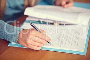 Continual assessment is crucial. Closeup shot of a teacher marking a test.