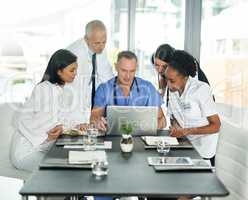 Your health is of the utmost importance. Shot of doctors in a hospital.