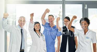 Your health is of the utmost importance. Shot of doctors in a hospital.