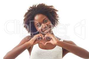 Positive expressions. A young woman against a white background.