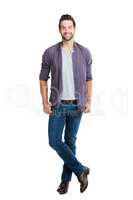 Being a gentlemen never goes out of style. Studio shot of a young man posing against a white background.