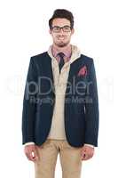 Positively preppy. Studio portrait of a handsome young man posing against a white background.