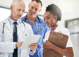 Your health is of the utmost importance. Shot of doctors in a hospital.