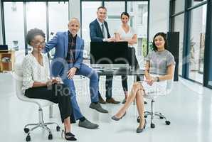 Were the best of the best. Full length portrait of a group of businesspeople in their office.