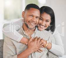 What we have is true and everlasting. Portrait of a young couple relaxing at home.