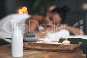 Feel all the good energy surround you. Closeup shot of a tranquil spa arrangement.
