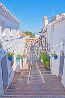 Mijas - old city of Andalusia , Spain. The beautiful mountain city of Mijas, Andalusia, Spain.
