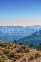 Ronda - the ancient city of Ronda, Andalusia. Landscape around old city of Ronda, Andalusia, Spain.