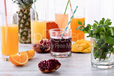 Freshly squeezed citrus juices