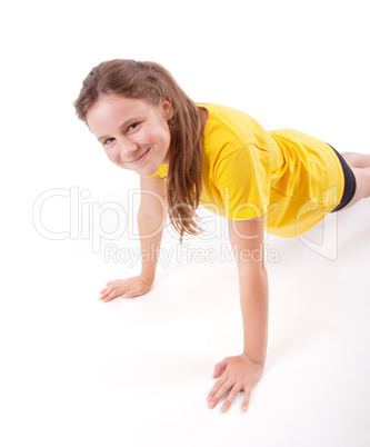 girl doing push ups girl doing push ups