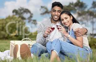 Precious memories for tender hearts. Shot of an affectionate couple out on a picnic.