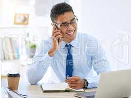 Your voice is amazing to hear. a young businessman using his smartphone to make a phone call.