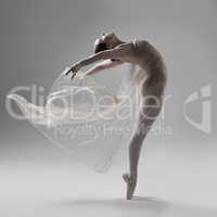 Dance is the hidden language of our souls. Full of a beautiful young ballet dancer rehearsing in a dance studio.