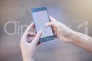 Using technology with intention. Shot of a businesswoman holding a smartphone showing its screen.