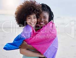 Being yourself is an act of bravery. Shot of two young women spending time together outdoors.