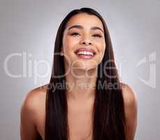 If you look good, you feel good. Studio portrait of an attractive young woman posing against a grey background.