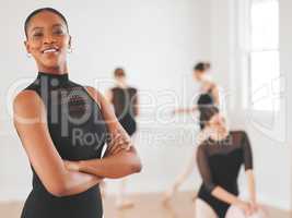 I want to inspire other dancers to follow their passions. a beautiful young ballet dancer standing in a dance studio.