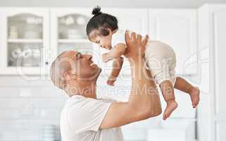 I promise to protect you forever. a young father and daughter spending time together at home.