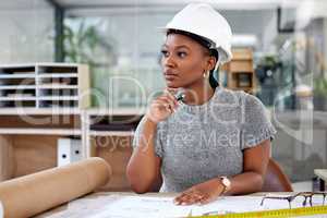 Building cities in my mind. a female contractor day dreaming.