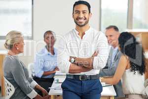 Feeling like my best self. a young businessman in his office.