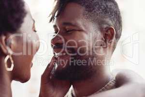 Theres no charm equal to the tenderness of the heart. a young man bonding with his girlfriend outdoors.