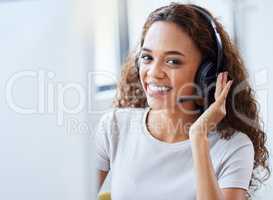 No one can top our service. a young businesswoman working in a call center.