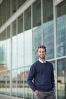 The only goal is success. Cropped portrait of a handsome young businessman standing alone outside during the day.