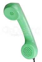 Old Green Rotary Telephone handset