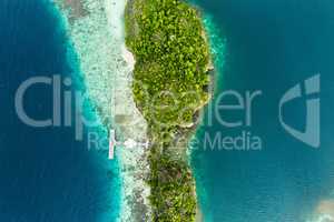 Islands are the perfect holiday destination. High angle shot of the wonderful Raja Ampat Islands in Indonesia.