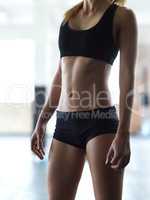 The body you want depends on what you do everyday. an unrecognizable woman in the gym.